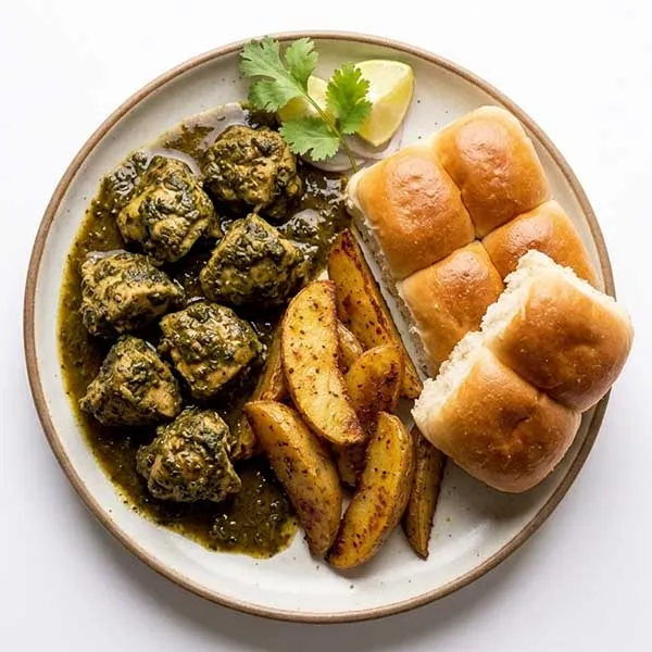 Chicken Cafreal with Poi & Spiced Potato